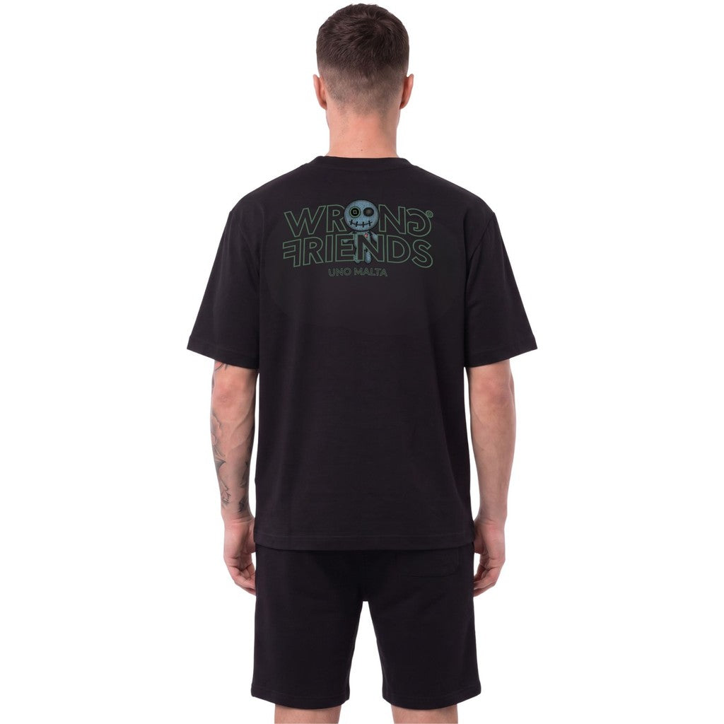 WRONG FRIENDS WRONG FRIENDS x UNO MALTA T-SHIRT 001 T-SHIRTS BLACK