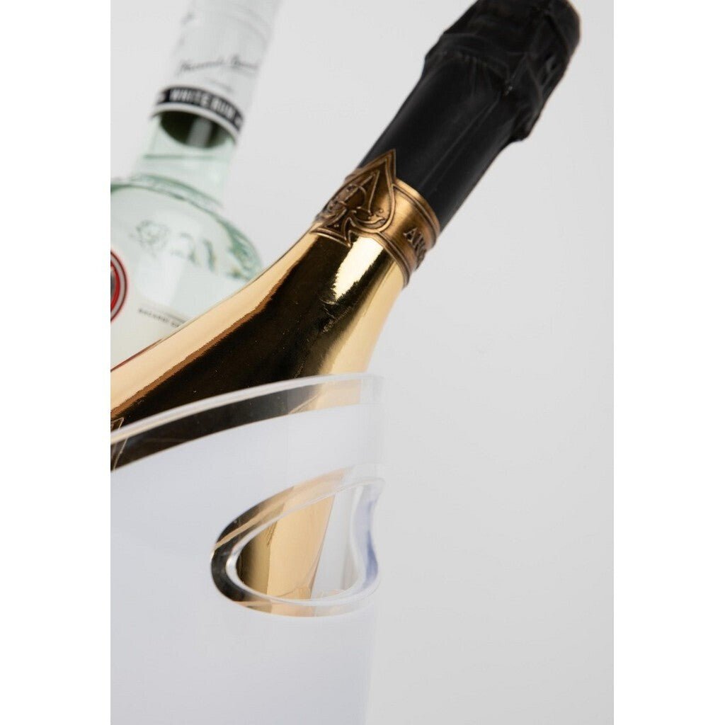 Wrong Friends Ice Bucket - Beverage Cooler with Handle - 8 Liter - WHITE - WRONG FRIENDS