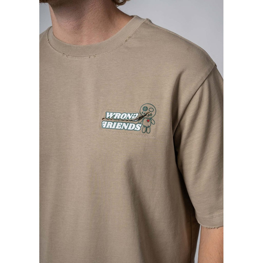 WRONG FRIENDS ZAMAYA T-SHIRT T-SHIRTS SAND