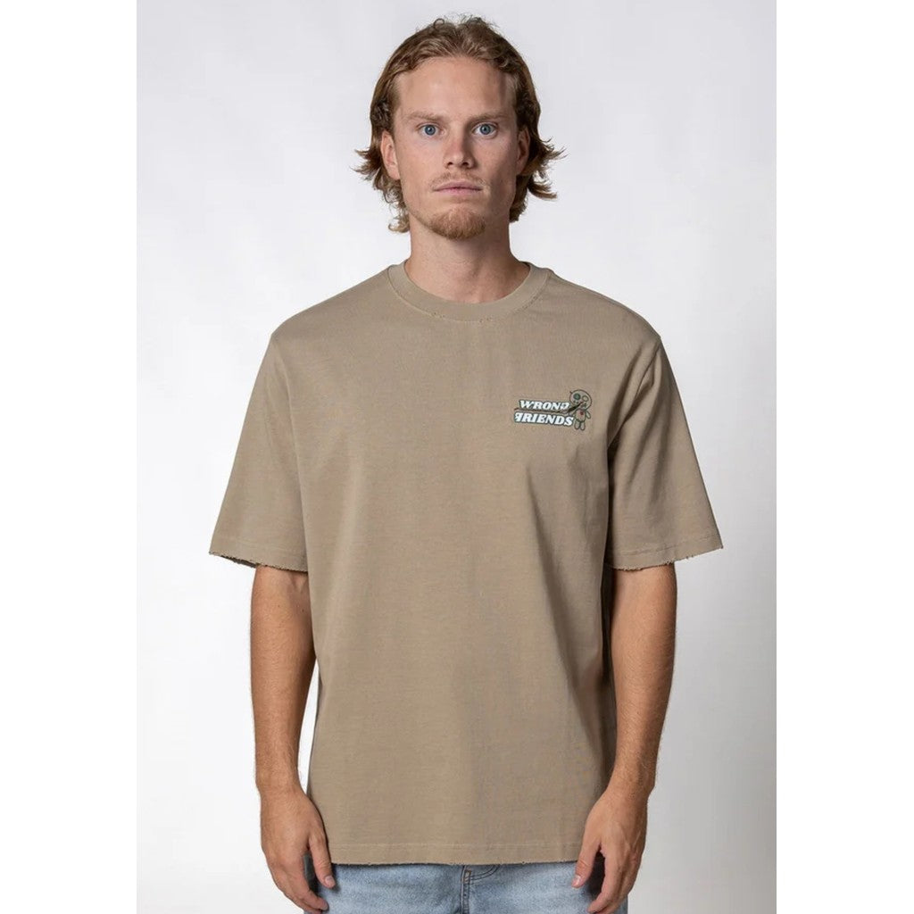 WRONG FRIENDS ZAMAYA T-SHIRT T-SHIRTS SAND