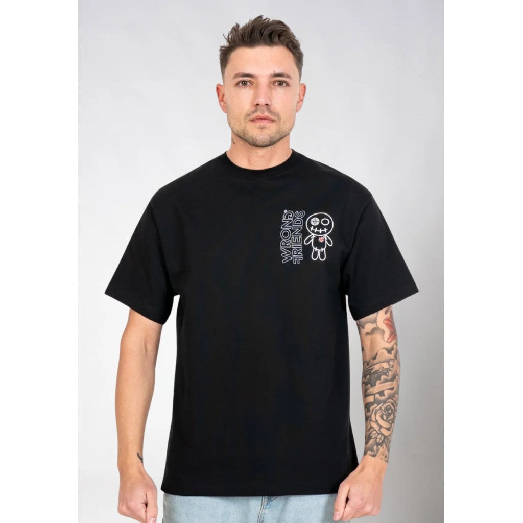WRONG FRIENDS ZICAT T-SHIRT T-SHIRTS BLACK
