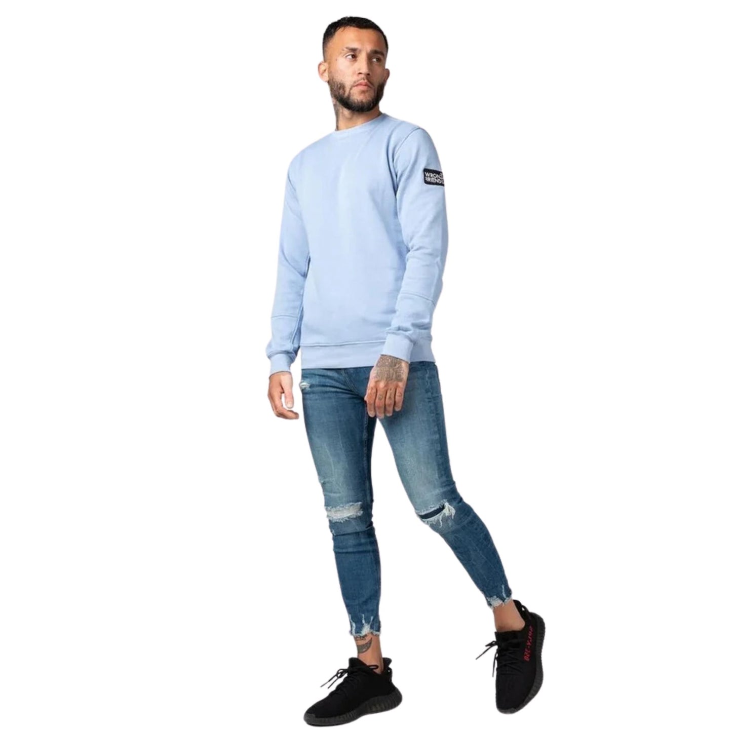 LEON CREWNECK SWEATSHIRT - BLAUW