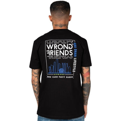 ABU DHABI T - SHIRT - BLACK - WRONG FRIENDS