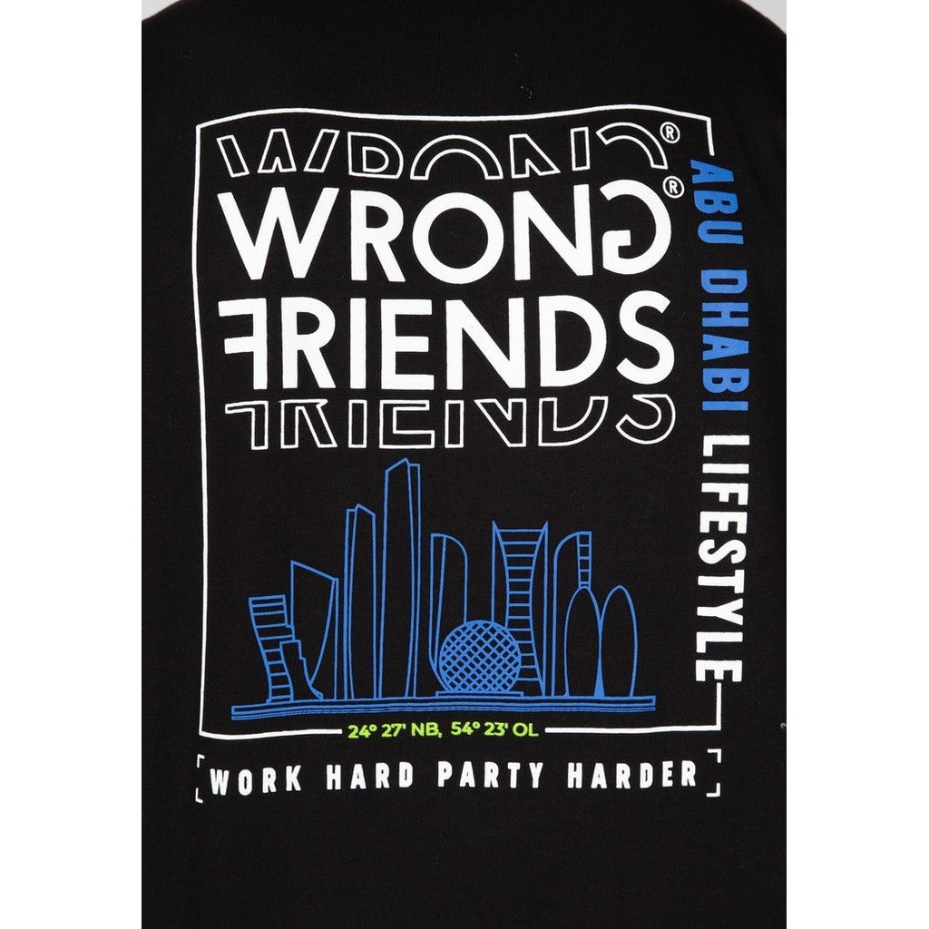 WRONG FRIENDS ABU DHABI T-SHIRT T-SHIRTS BLACK
