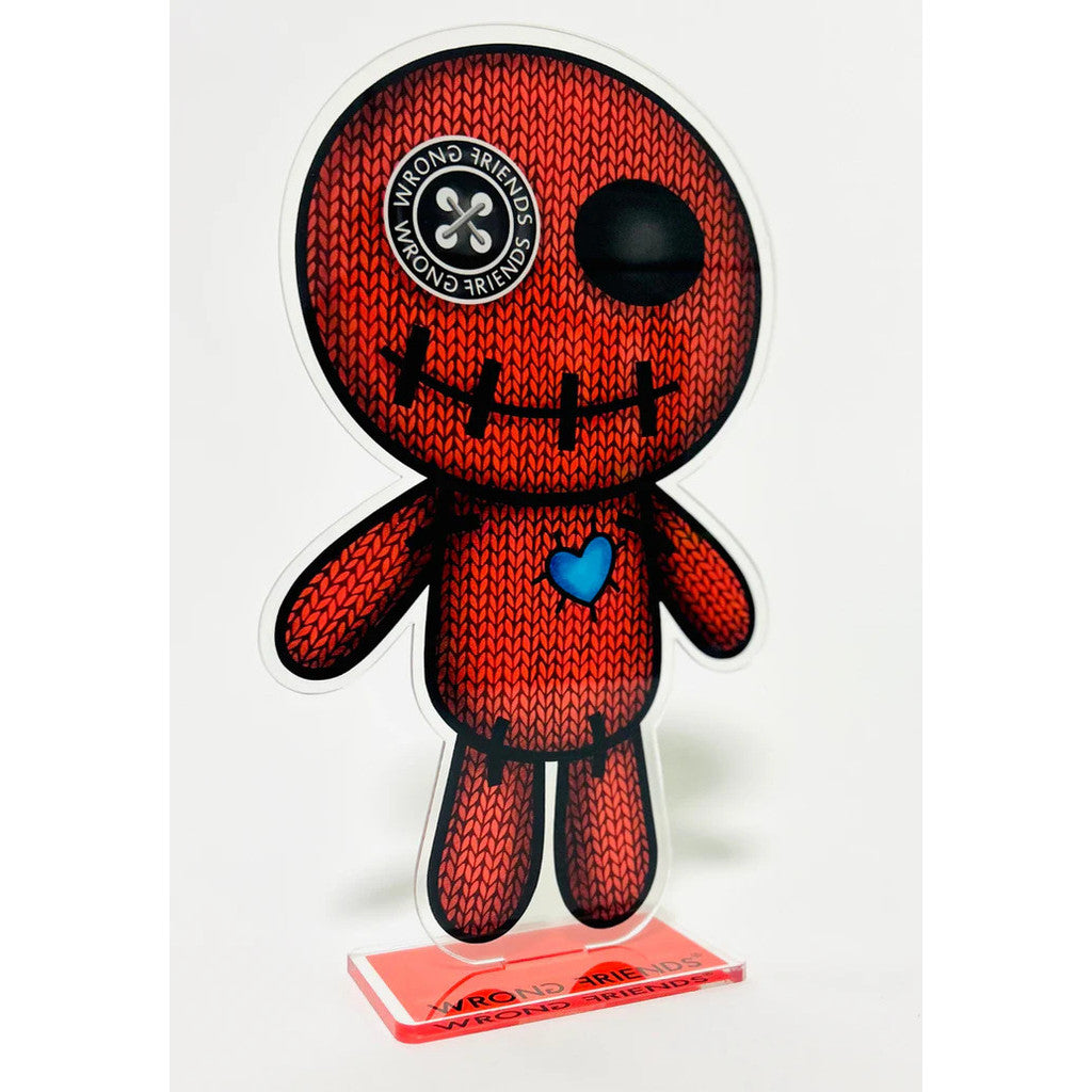 WRONG FRIENDS ACRYLIC VOODOO - 25cm POS-materiaal RED