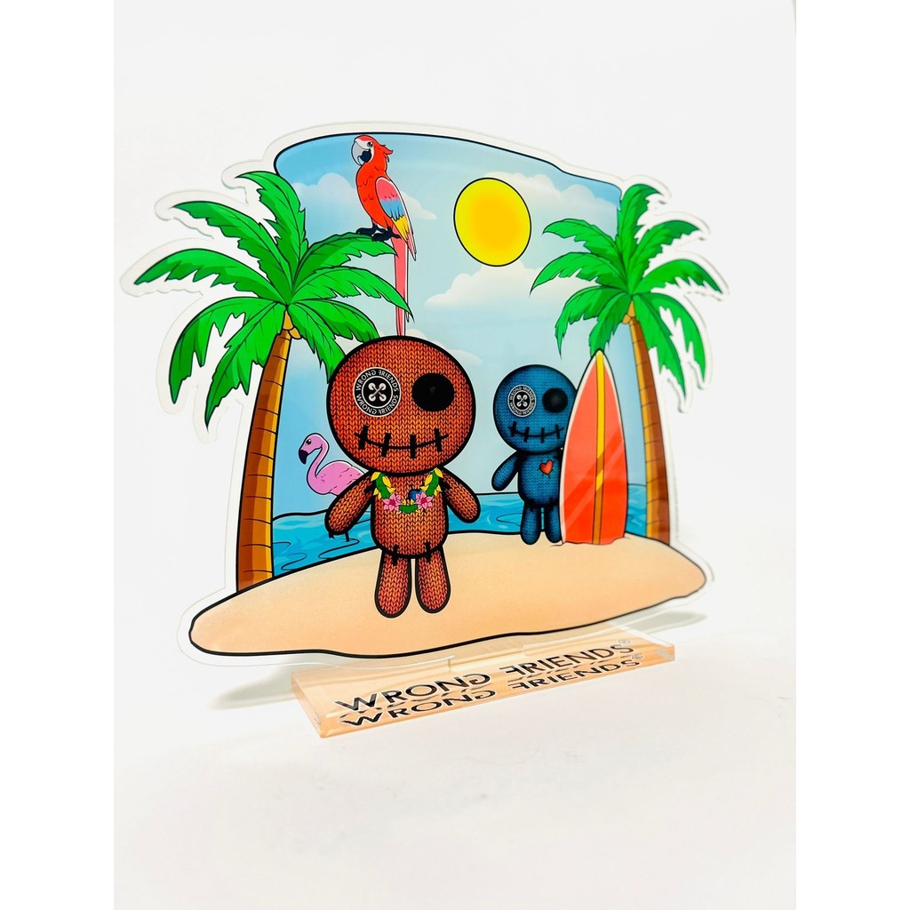 WRONG FRIENDS ACRYLIC VOODOO HAWAII POS-materiaal multiple color