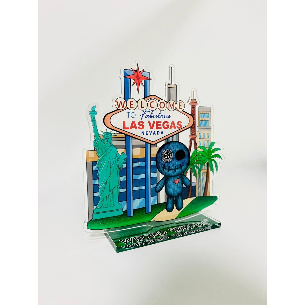 WRONG FRIENDS ACRYLIC VOODOO LAS VEGAS POS-materiaal multiple color