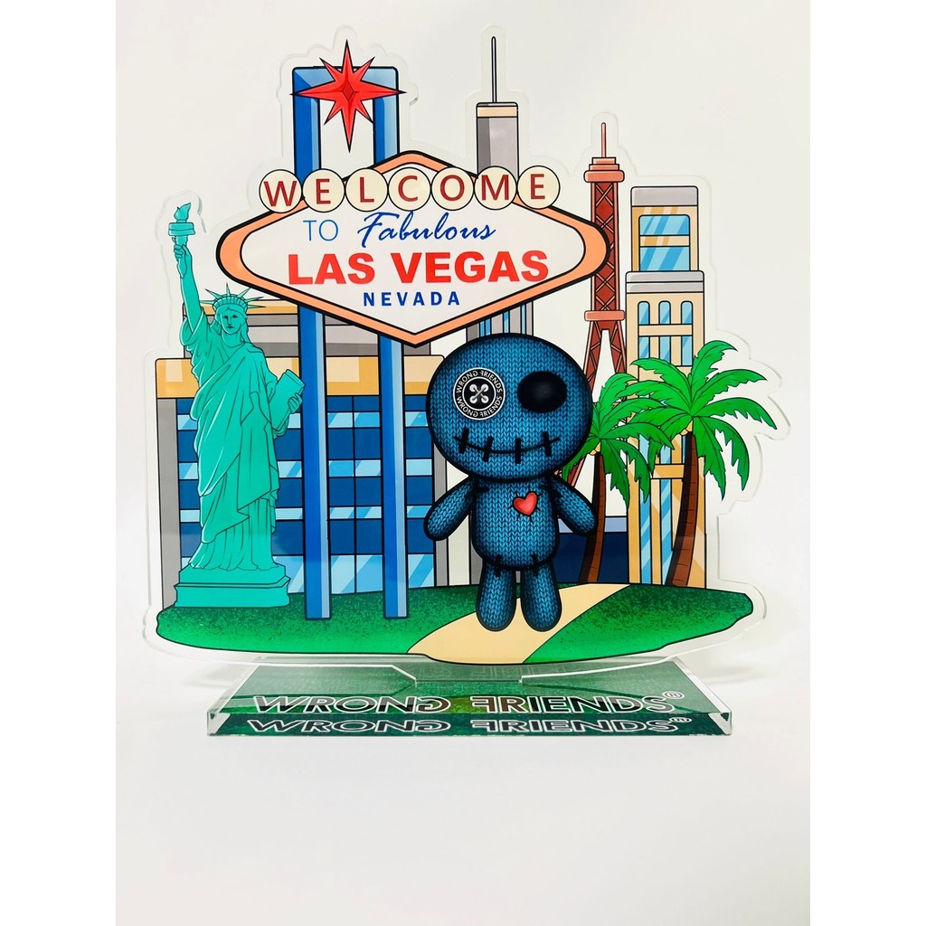 WRONG FRIENDS ACRYLIC VOODOO LAS VEGAS POS-materiaal multiple color