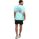WRONG FRIENDS ALOHA T-SHIRT T-SHIRTS LIGHT TURQUOISE