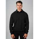WRONG FRIENDS ASTI POLO SWEATER SWEATERS BLACK