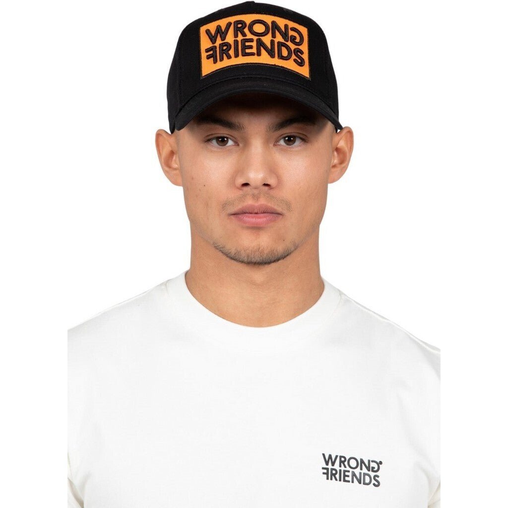 WRONG FRIENDS BARCELONA CAP CAPS BLACK/ORANGE