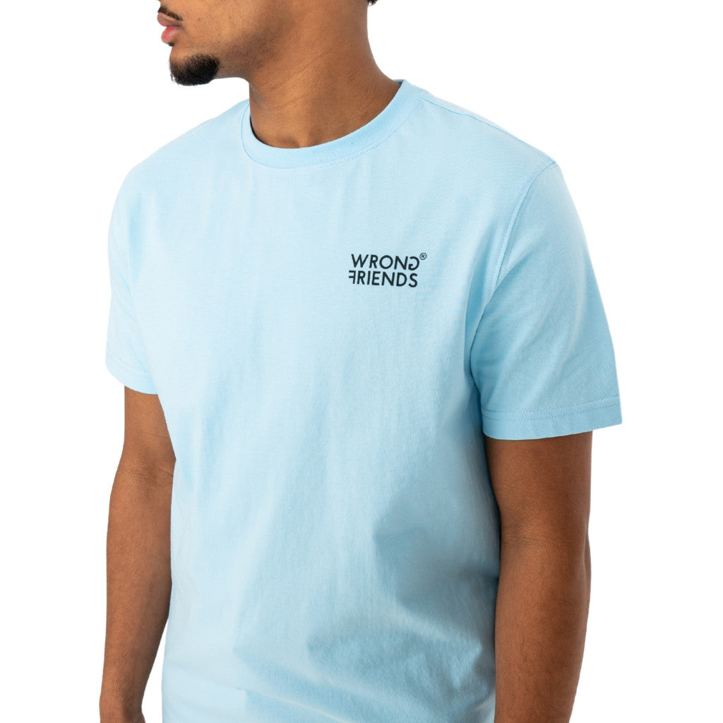 WRONG FRIENDS BELLEVUE T-SHIRT T-SHIRTS LIGHT BLUE