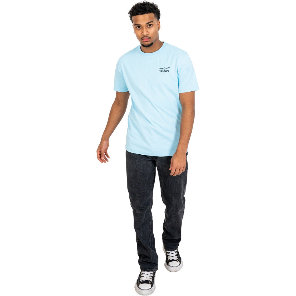 WRONG FRIENDS BELLEVUE T-SHIRT T-SHIRTS LIGHT BLUE