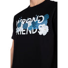 WRONG FRIENDS BLUE ROSES T-SHIRT T-SHIRTS BLACK
