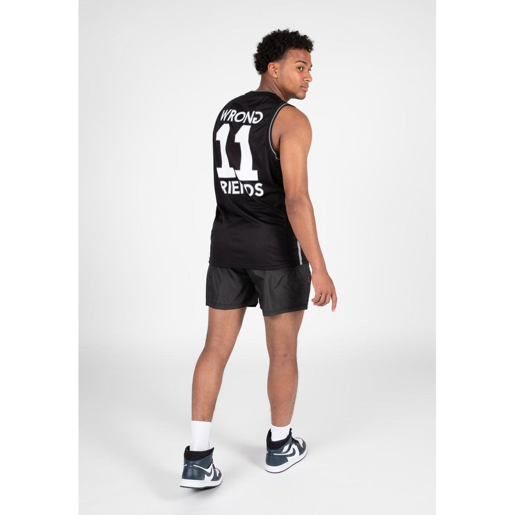 WRONG FRIENDS BROOKLYN BASKETBALL SHIRT T-SHIRTS BLACK