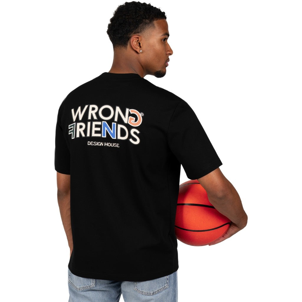 WRONG FRIENDS BROOKS T-SHIRT T-SHIRTS BLACK