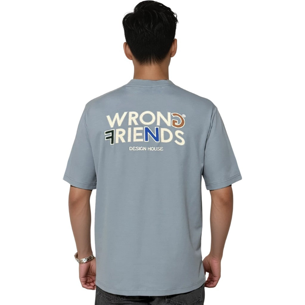 WRONG FRIENDS BROOKS T-SHIRT T-SHIRTS LIGHT BLUE