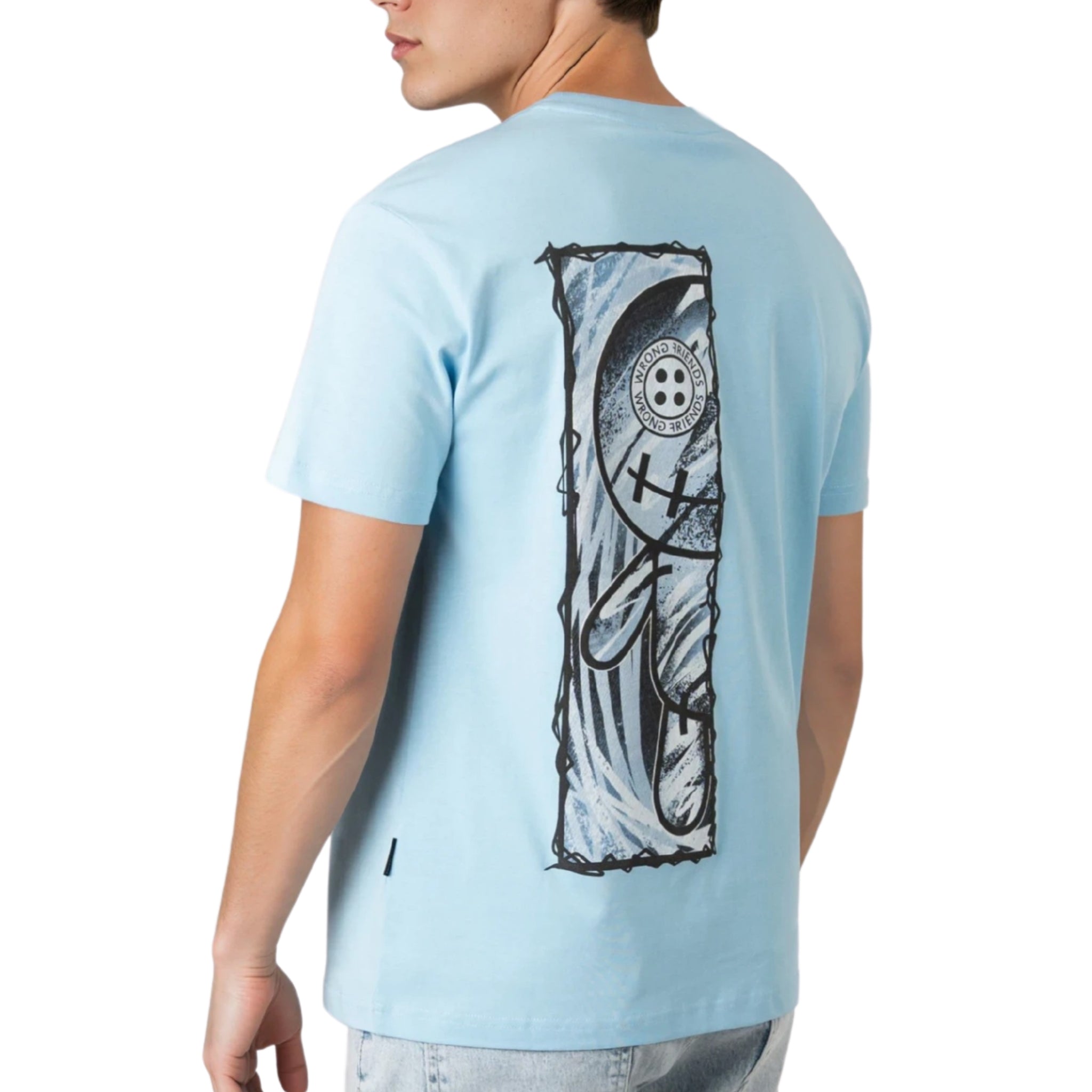 WRONG FRIENDS CABRI T-SHIRT T-SHIRTS LIGHT BLUE