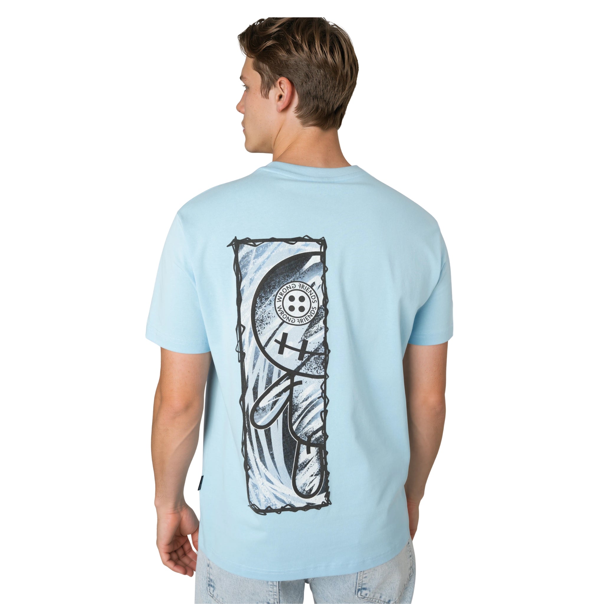 WRONG FRIENDS CABRI T-SHIRT T-SHIRTS LIGHT BLUE