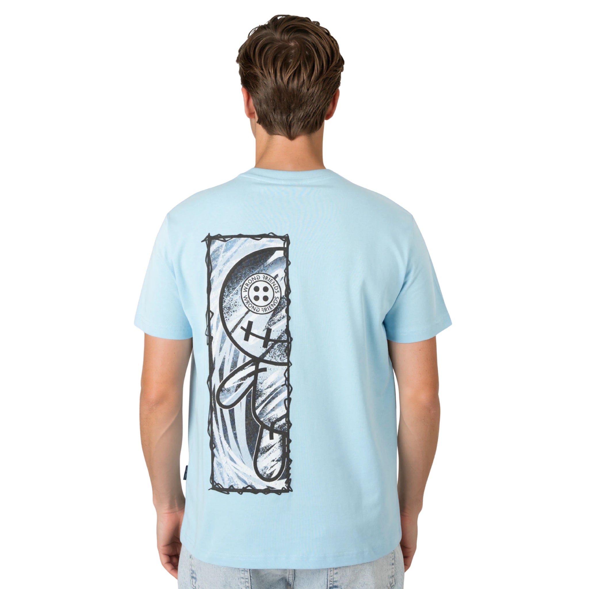 WRONG FRIENDS CABRI T-SHIRT T-SHIRTS LIGHT BLUE