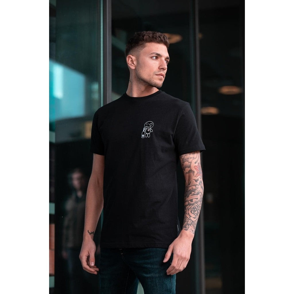 WRONG FRIENDS CHAMPAGNE SHOWERS T-SHIRT T-SHIRTS BLACK