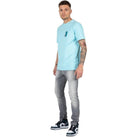 CHAMPAGNE SHOWERS T - SHIRT - LIGHT BLUE - WRONG FRIENDS