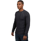 CORBY CABLE KNIT SWEATER - ANTHRACITE - WRONG FRIENDS