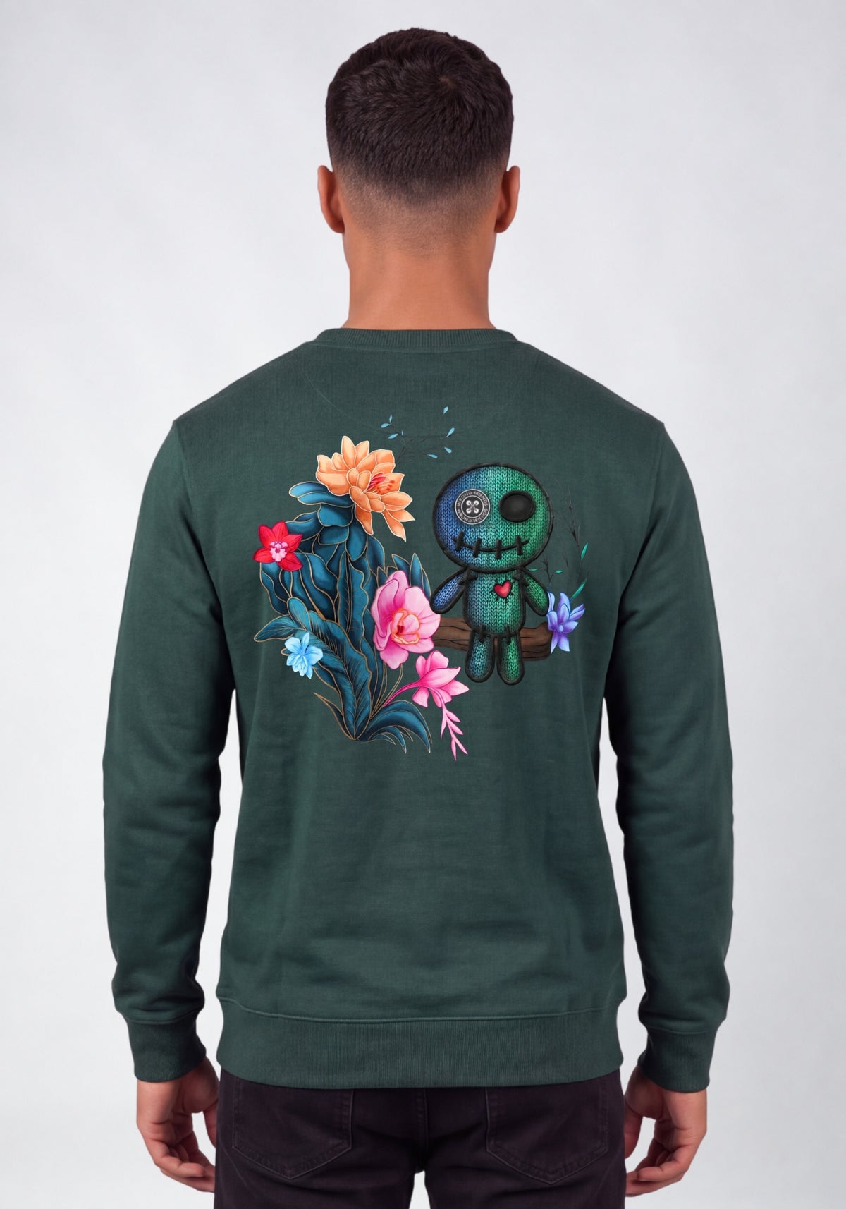 WRONG FRIENDS DENVER SWEATER SWEATERS DARK GREEN