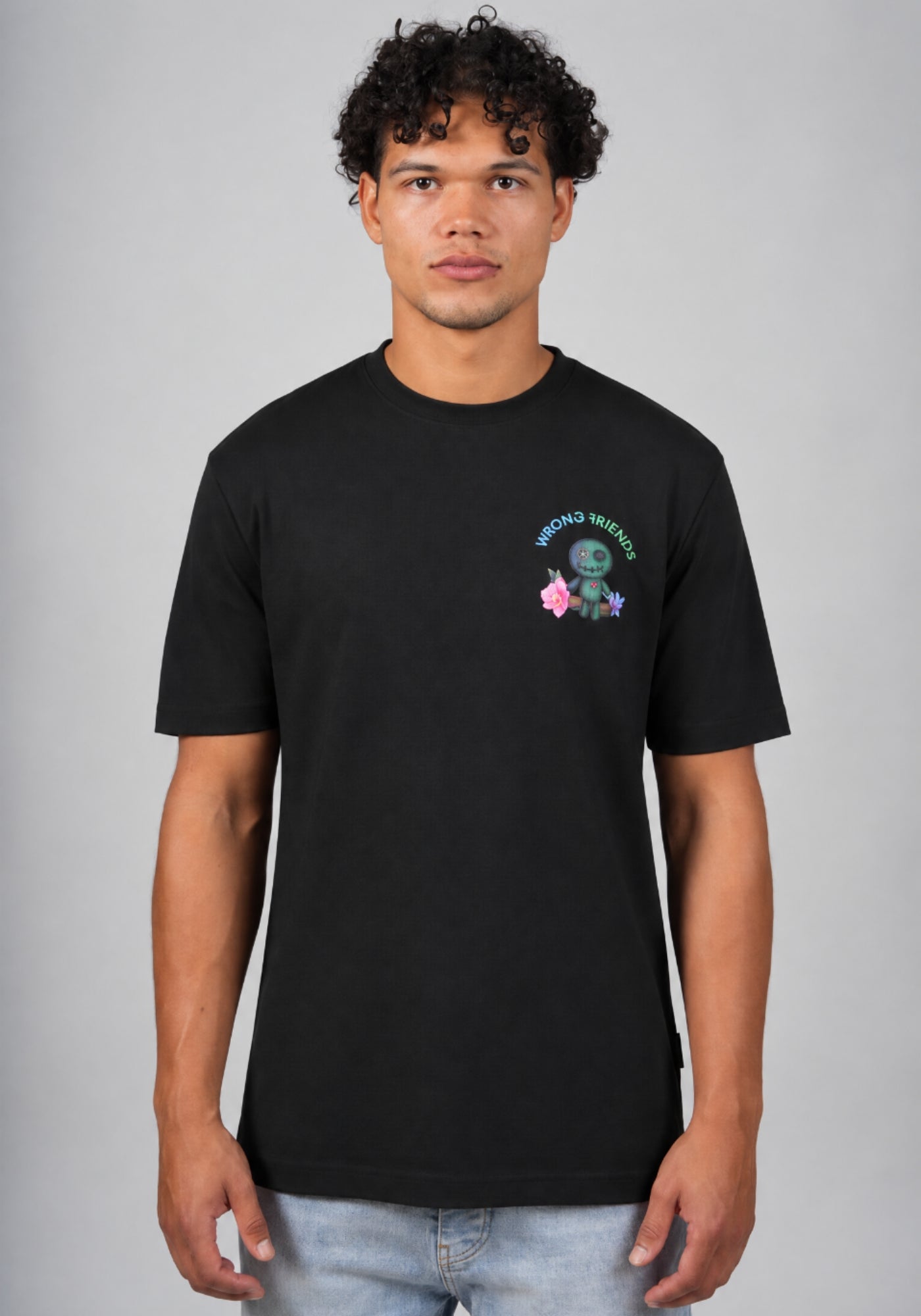 WRONG FRIENDS DENVER T-SHIRT T-SHIRTS BLACK