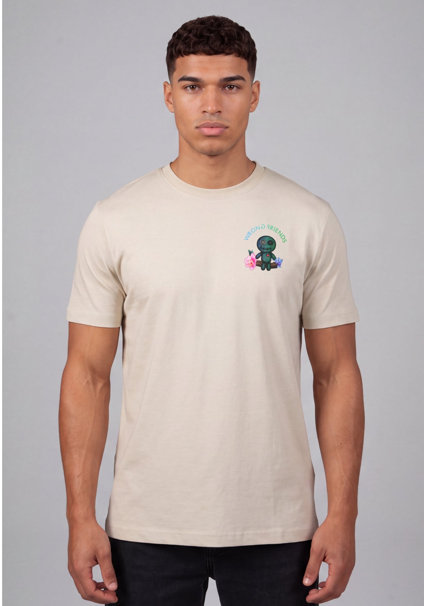WRONG FRIENDS DENVER T-SHIRT T-SHIRTS SAND