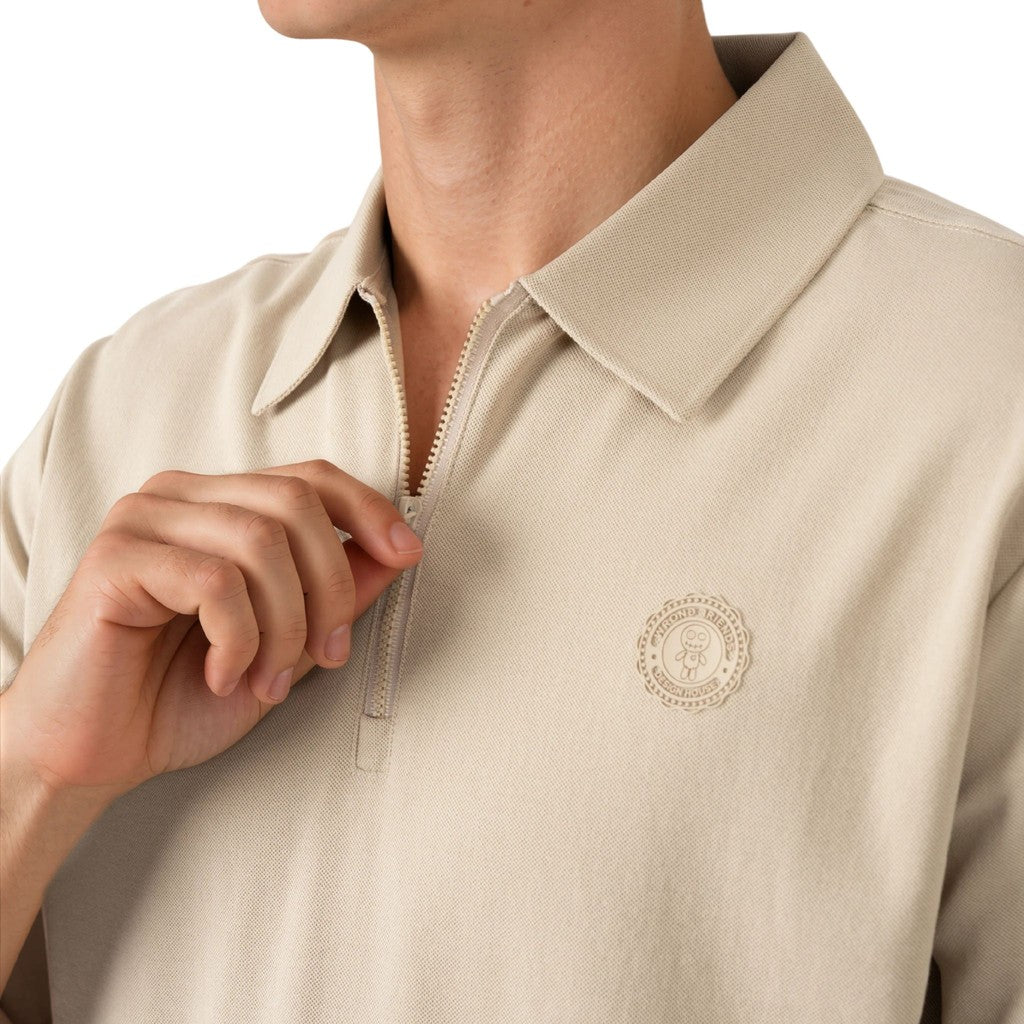 WRONG FRIENDS DESTIN POLO T-SHIRT POLO'S BEIGE