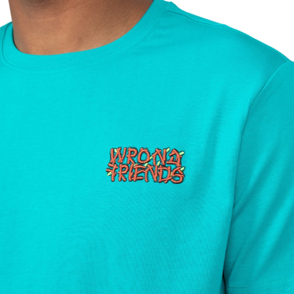 WRONG FRIENDS EDEN ROC T-SHIRT T-SHIRTS DARK TURQUOISE