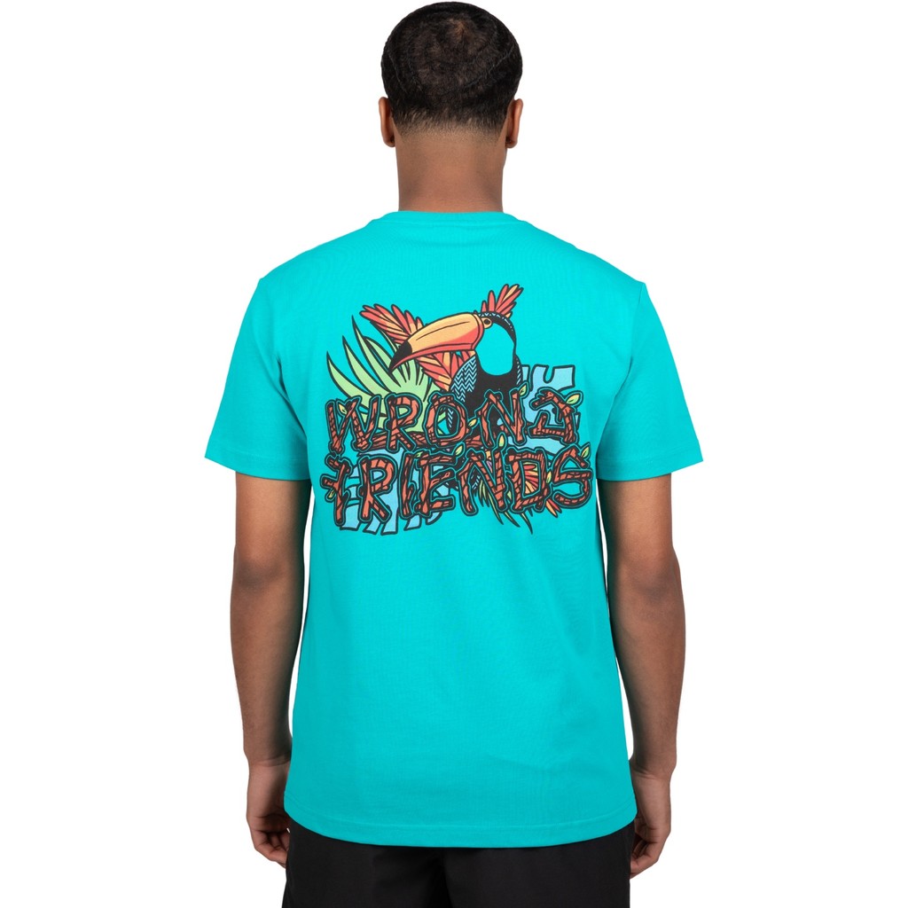 WRONG FRIENDS EDEN ROC T-SHIRT T-SHIRTS DARK TURQUOISE