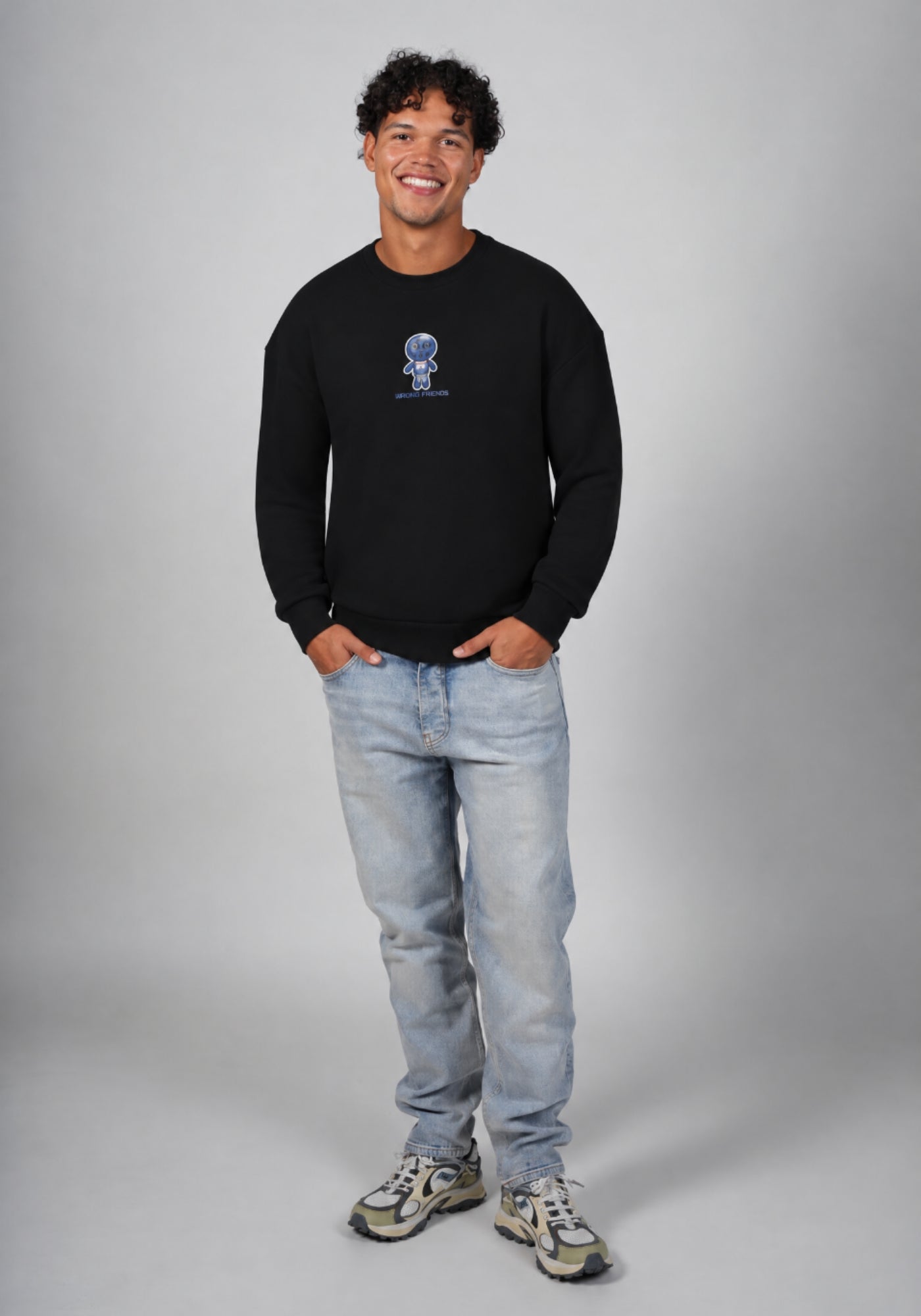 WRONG FRIENDS EDUARDO SWEATER SWEATERS BLACK