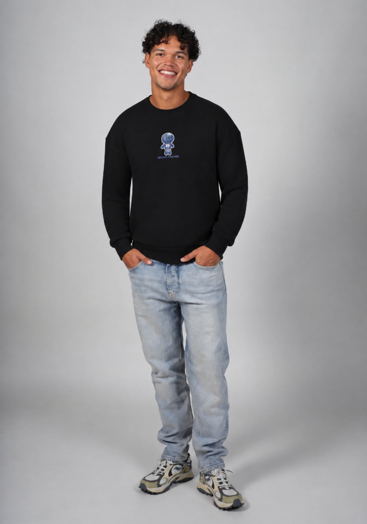 WRONG FRIENDS EDUARDO SWEATER SWEATERS BLACK