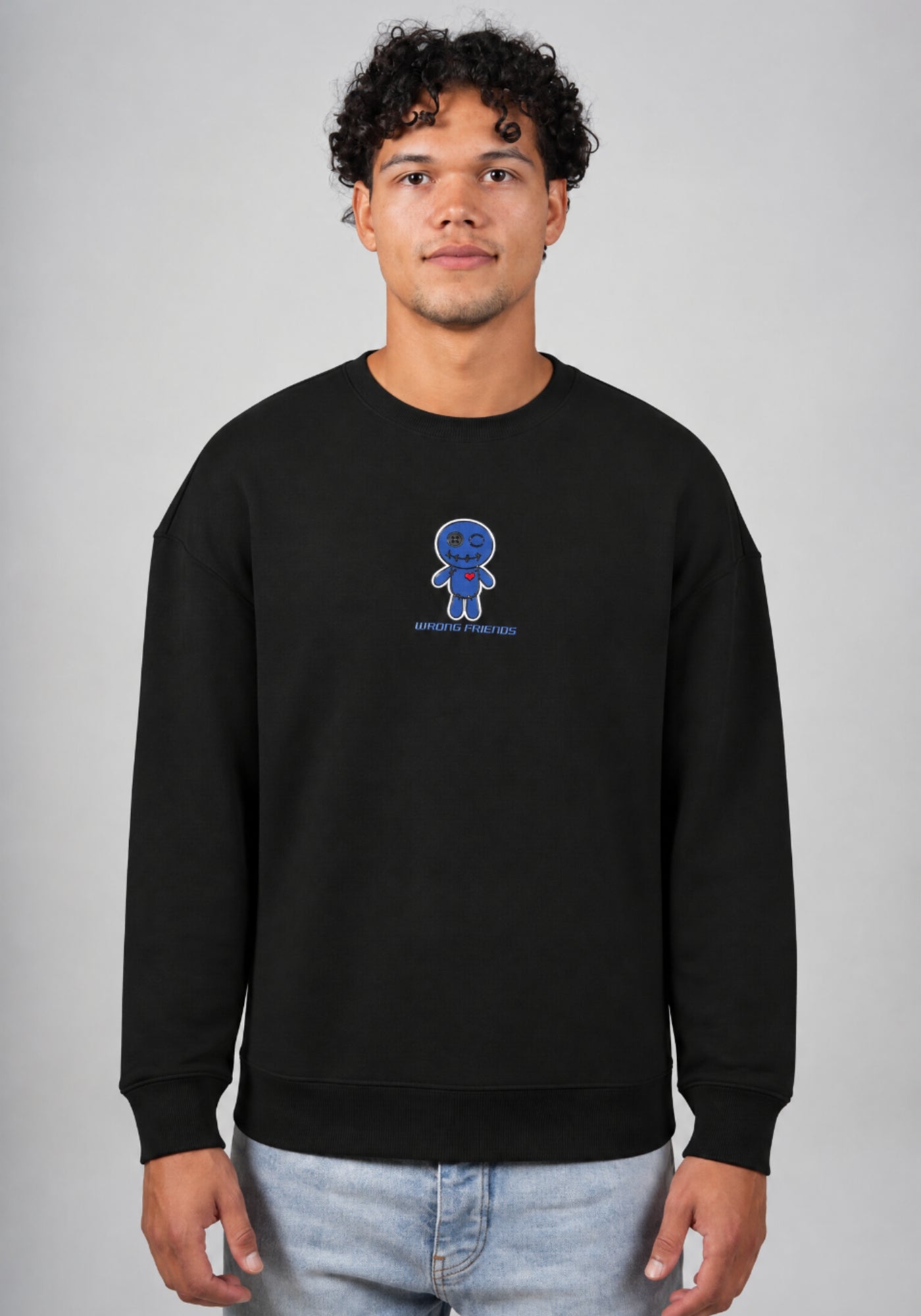 WRONG FRIENDS EDUARDO SWEATER SWEATERS BLACK