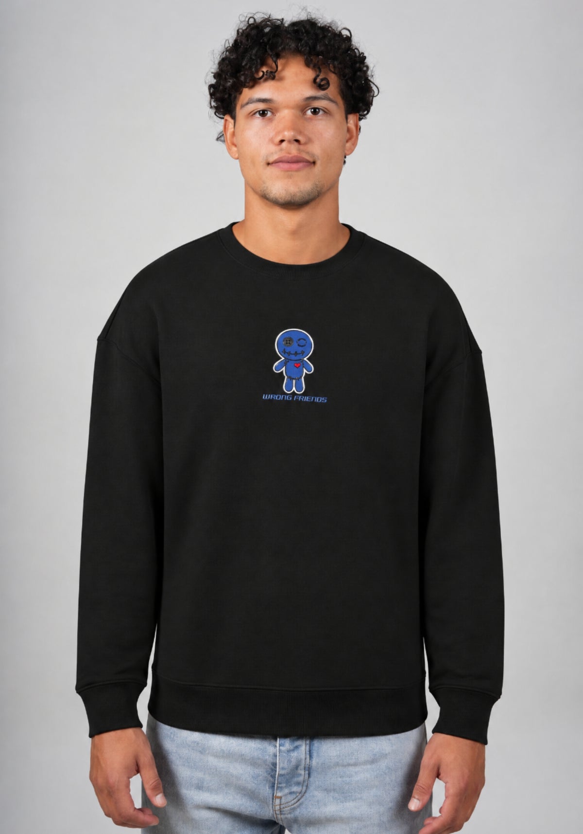 WRONG FRIENDS EDUARDO SWEATER SWEATERS BLACK