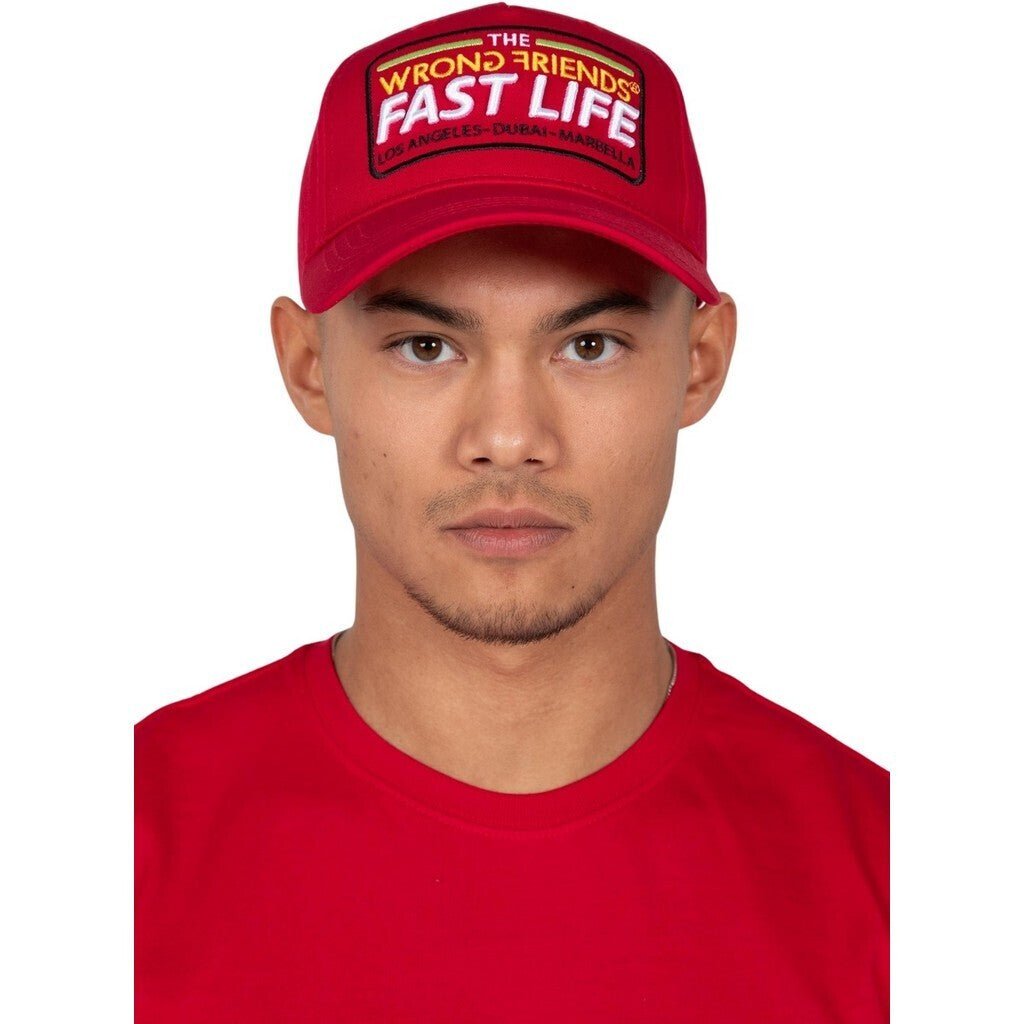 FAST LIFE CAP - RED - WRONG FRIENDS