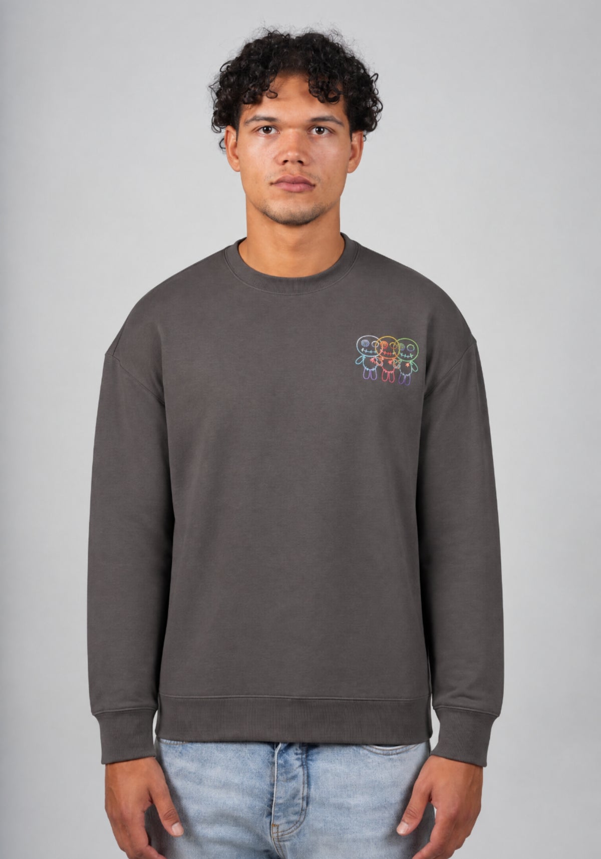 WRONG FRIENDS FORT COLLINS SWEATER SWEATERS STONE GREY