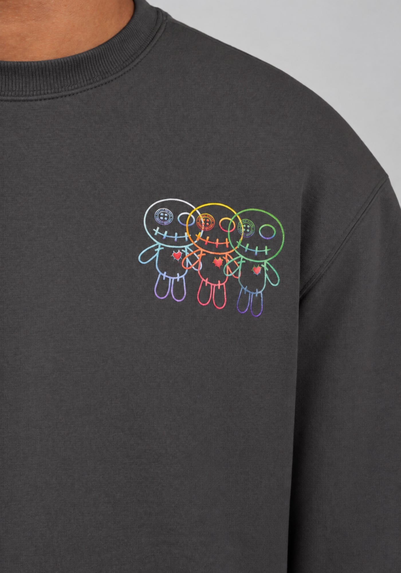 WRONG FRIENDS FORT COLLINS SWEATER SWEATERS STONE GREY