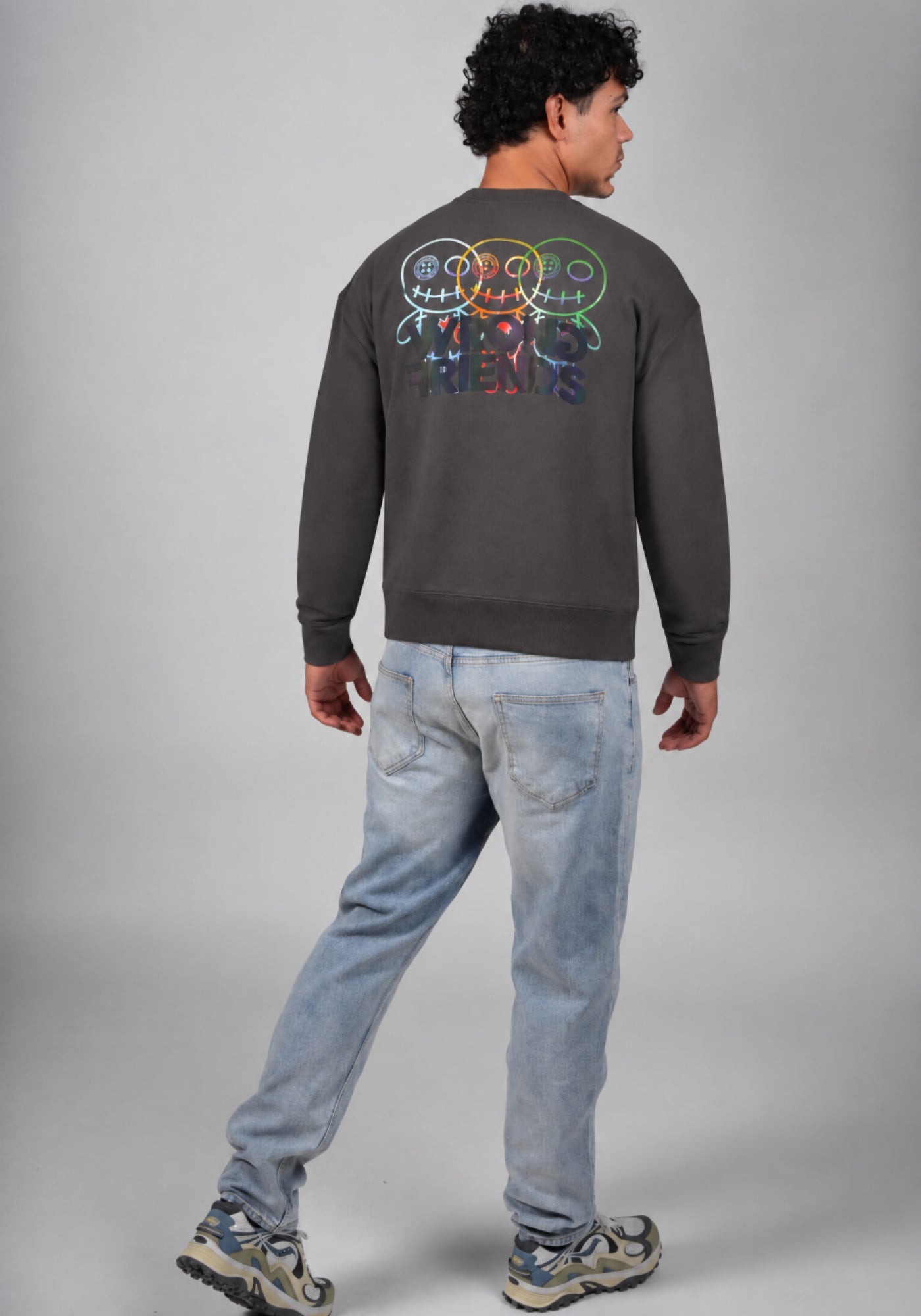 WRONG FRIENDS FORT COLLINS SWEATER SWEATERS STONE GREY