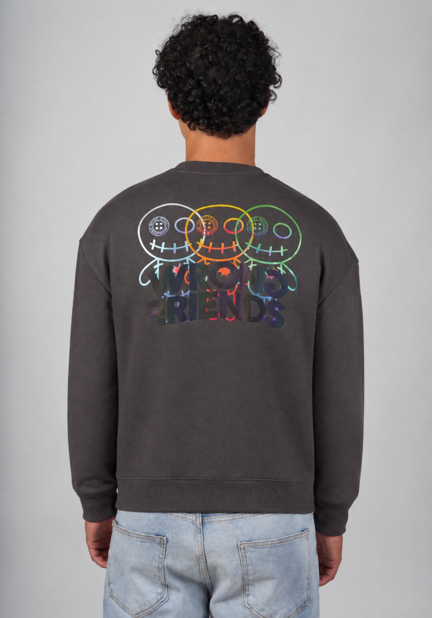 WRONG FRIENDS FORT COLLINS SWEATER SWEATERS STONE GREY
