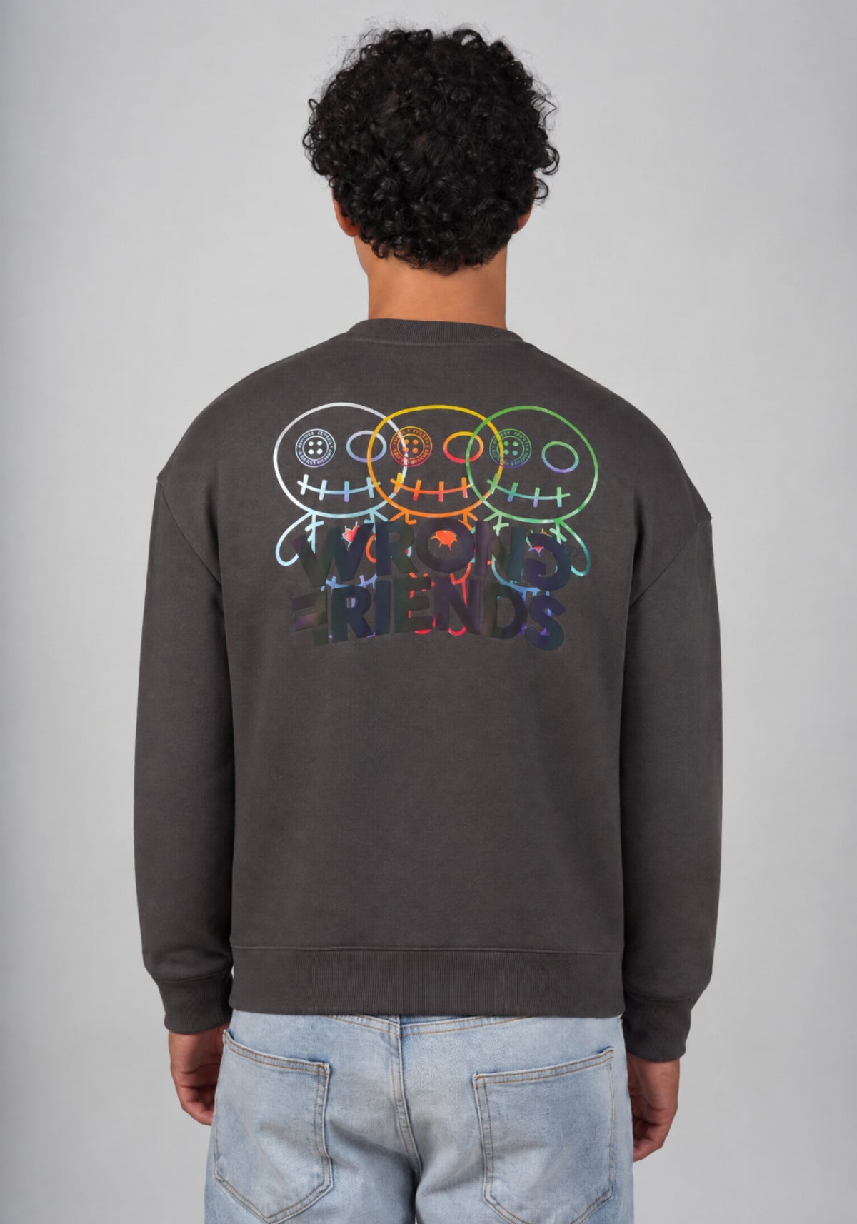 WRONG FRIENDS FORT COLLINS SWEATER SWEATERS STONE GREY