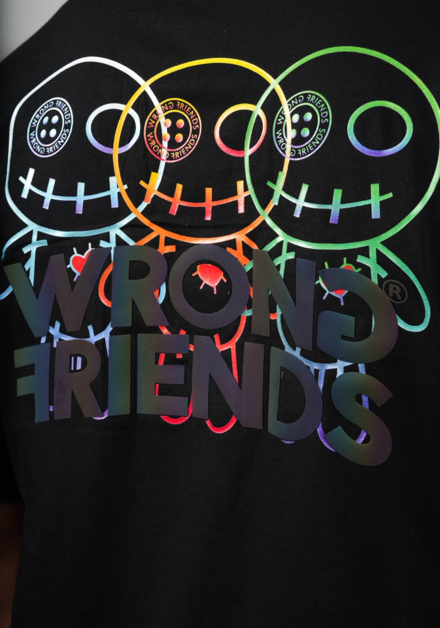 WRONG FRIENDS FORT COLLINS T-SHIRT T-SHIRTS BLACK