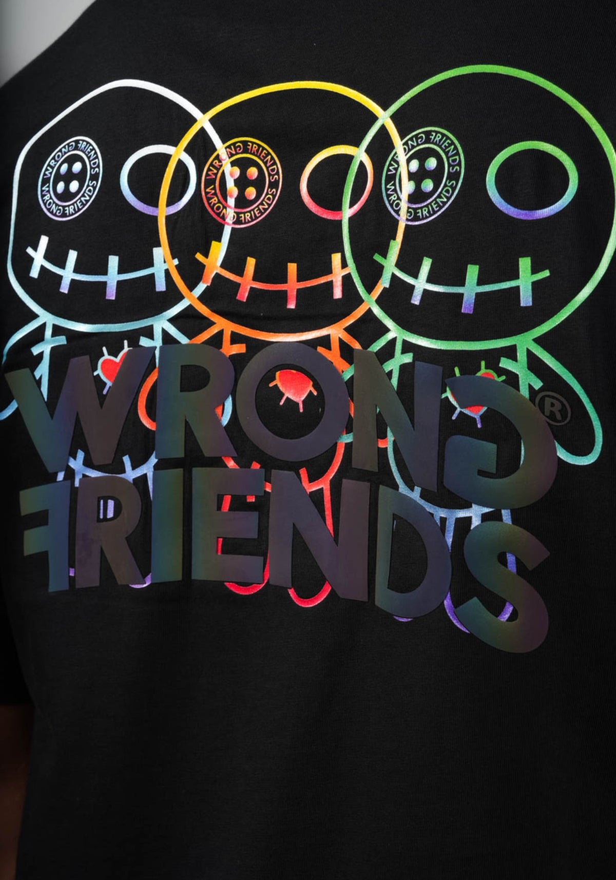 WRONG FRIENDS FORT COLLINS T-SHIRT T-SHIRTS BLACK