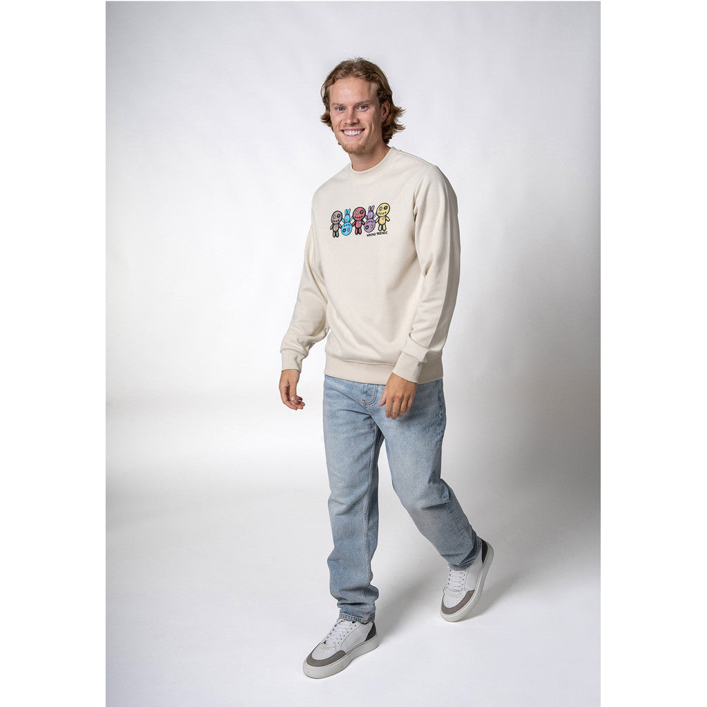 WRONG FRIENDS FRANKLIN SWEATER T-SHIRTS BEIGE