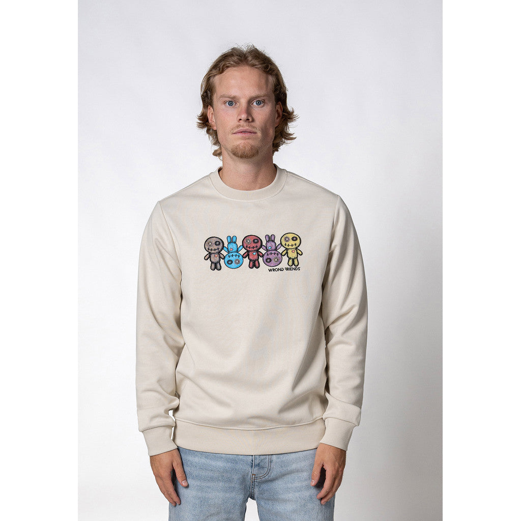 WRONG FRIENDS FRANKLIN SWEATER T-SHIRTS BEIGE