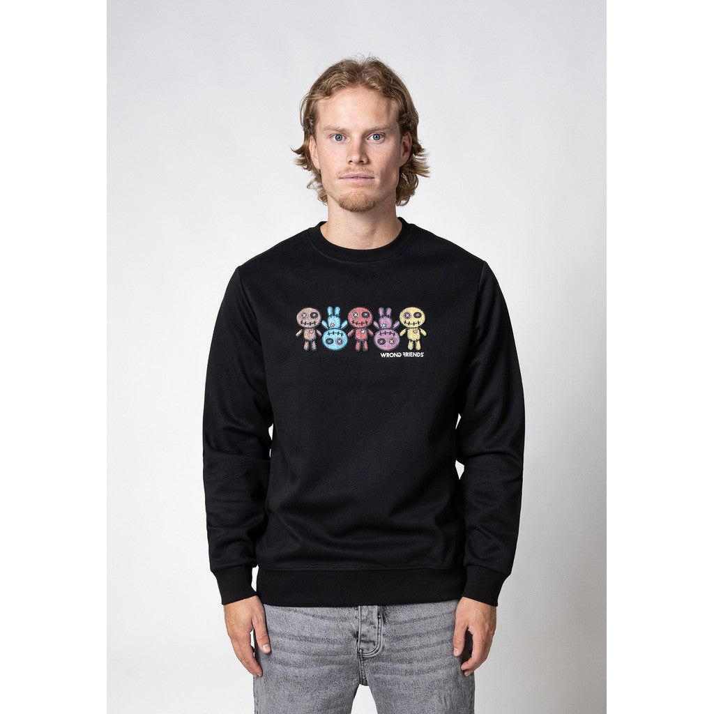 WRONG FRIENDS FRANKLIN SWEATER T-SHIRTS BLACK