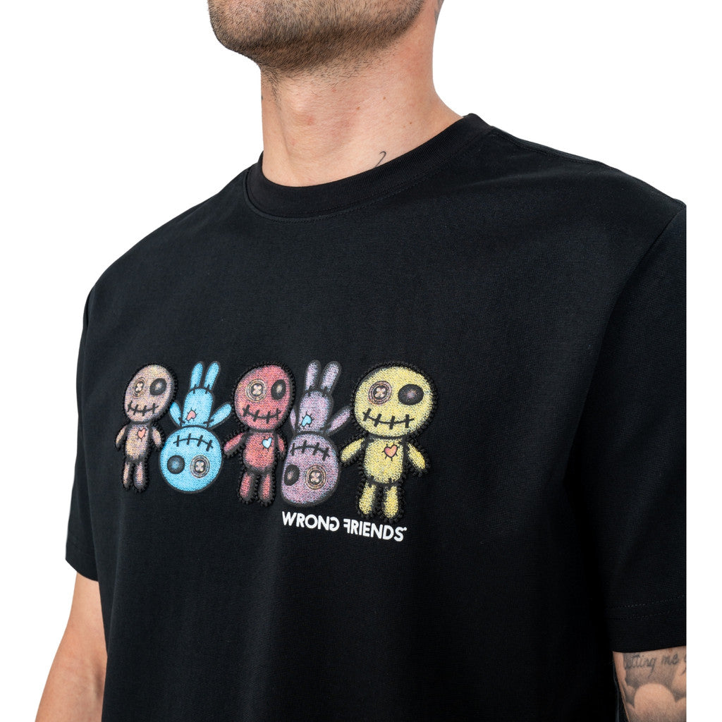 WRONG FRIENDS FRANKLIN T-SHIRT T-SHIRTS BLACK