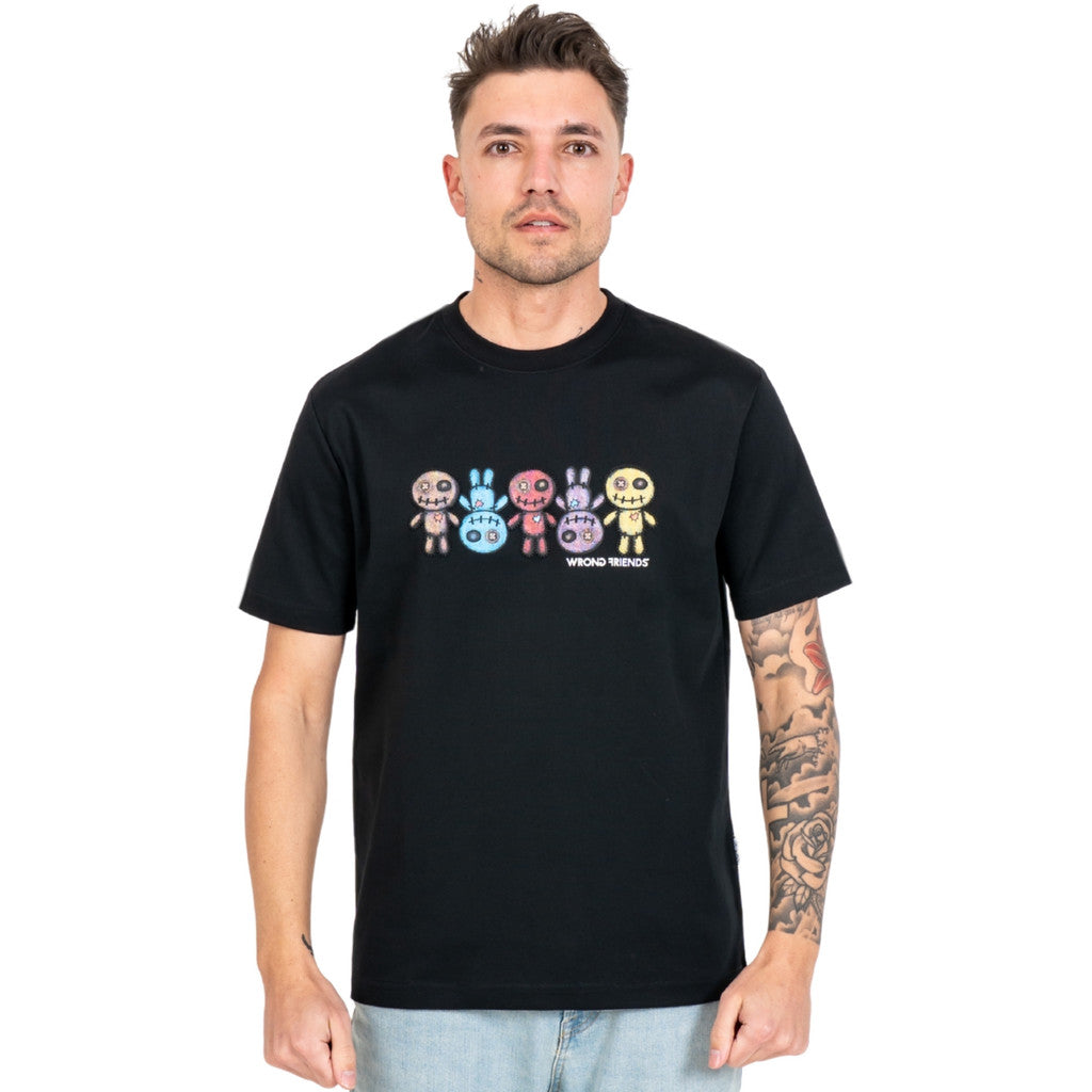 WRONG FRIENDS FRANKLIN T-SHIRT T-SHIRTS BLACK